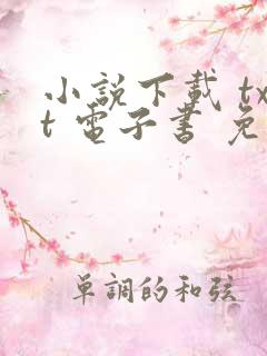 小说下载 txt 电子书 免费下载全本