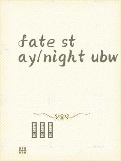 fate stay/night ubw