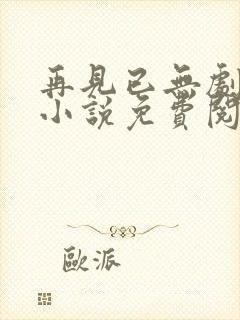 再见已无剧中人小说免费阅读