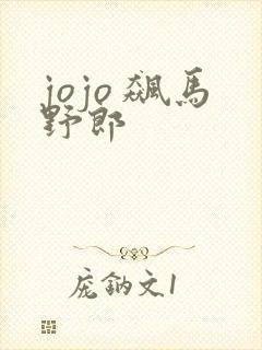 jojo 飙马野郎