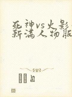 死神vs火影最新满人物版
