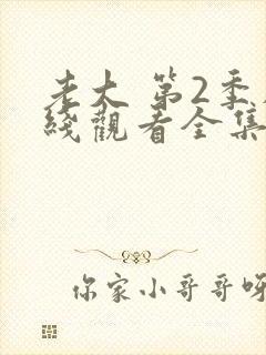 老大 第2季在线观看全集免费播放