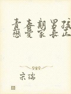 青春期男孩子谈恋爱家长正确的处理方法