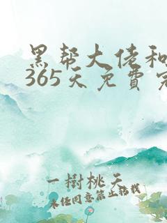 黑帮大佬和我的365天免费完整版