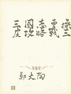 三国志曹操传南皮攻略战三个选择