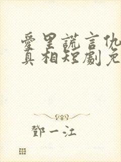 爱里谎言仇恨的真相短剧免费观看