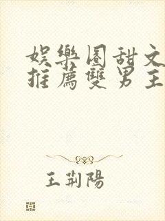 娱乐圈甜文小说推荐双男主