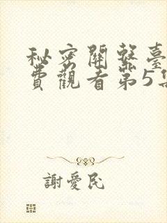 秘密关系台剧免费观看第5集