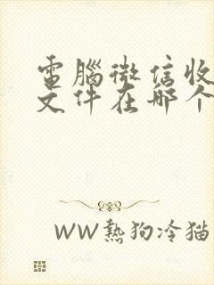 电脑微信收藏的文件在哪个文件夹