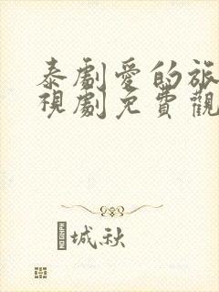 泰剧爱的旅途电视剧免费观看