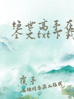 绝世高手在都市全文txt下载