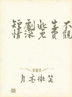 短剧此生不负你情深免费观看