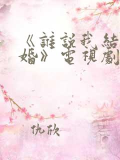 《谁说我结不了婚》电视剧