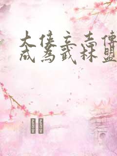 大侠立志传如何成为武林盟主