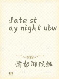 fate stay night ubw第一季