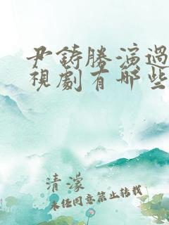 尹铸胜演过的电视剧有哪些