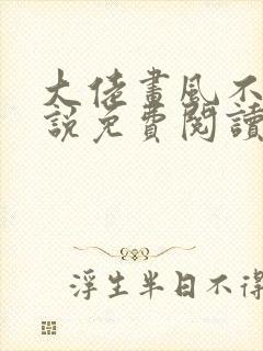 大佬画风不对小说免费阅读