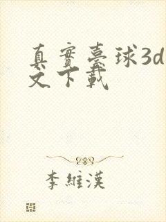 真实台球3d中文下载