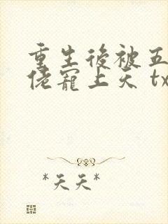 重生后被五个大佬宠上天 txt下载