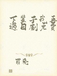 下辈子我再好好过日剧免费观看