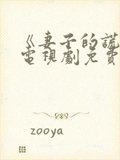 《妻子的谎言》电视剧免费全集观看