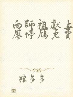 向师祖献上咸鱼廖停雁免费完本