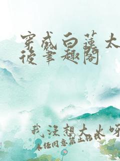 穿成白莲太子妃后笔趣阁