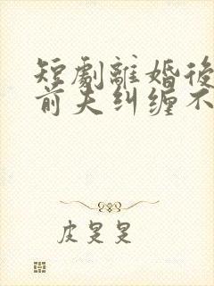 短剧离婚后总裁前夫纠缠不休