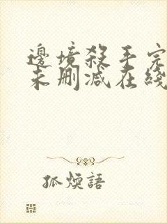 边境杀手完整版未删减在线免费观看