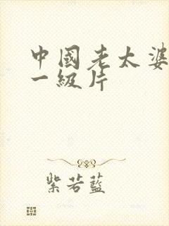 中国老太婆黄色一级片