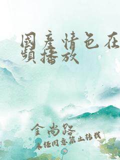 国产情色在线视频播放