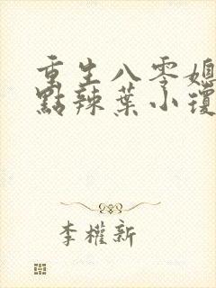 重生八零媳妇有点辣叶小琼
