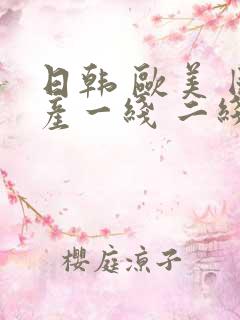 日韩 欧美 国产一线 二线