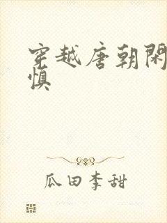 穿越唐朝闲王李慎