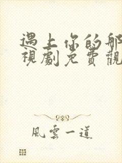 遇上你的那天电视剧免费观看