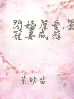 闪婚厚爱,墨少宠妻成瘾