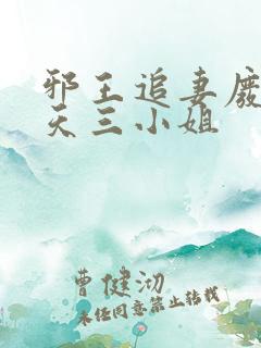 邪王追妻废材逆天三小姐