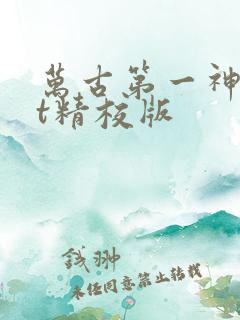 万古第一神txt精校版