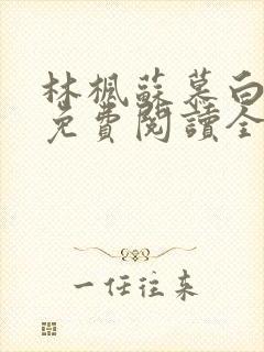 林枫苏慕白小说免费阅读全文最新章