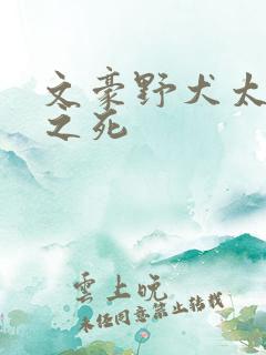 文豪野犬太宰治之死