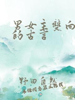 男女主双向救赎的古言