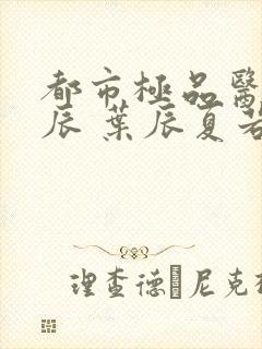 都市极品医神叶辰 叶辰夏若雪