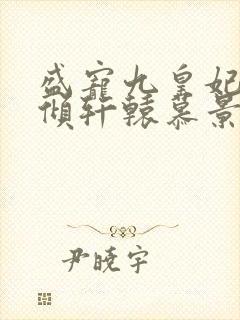 盛宠九皇妃凤倾倾轩辕慕景