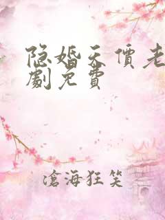 隐婚天价老公短剧免费