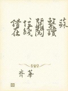 错位关系苏玛丽在线阅读