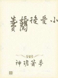 先婚后爱小说免费阅