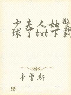 少夫人她惊艳全球了txt下载