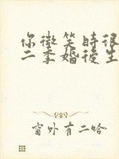 你微笑时很美第二季婚后生活