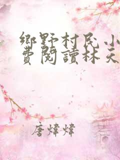 乡野村民小说免费阅读林天成