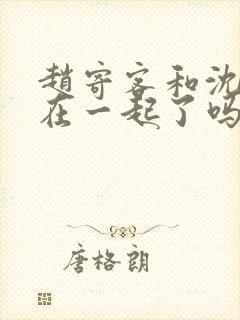 赵寄客和沈绿爱在一起了吗